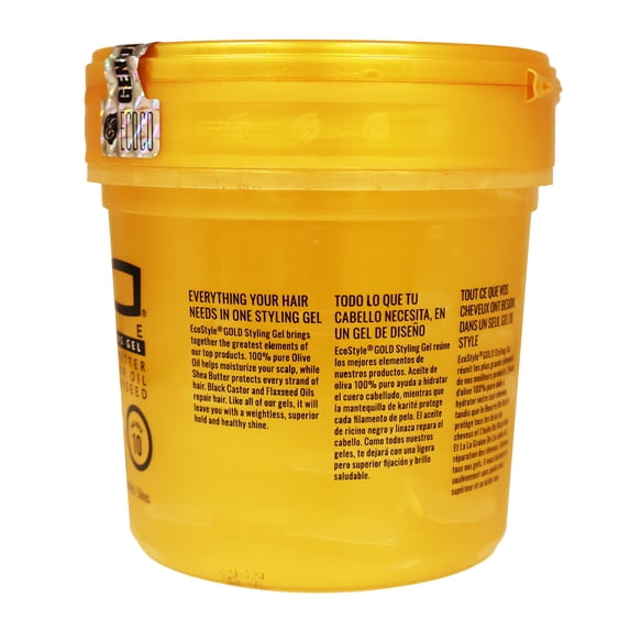 Eco Style Professional Styling Gel Black Castor & Flaxseed Oil Olive Oil And She Butter