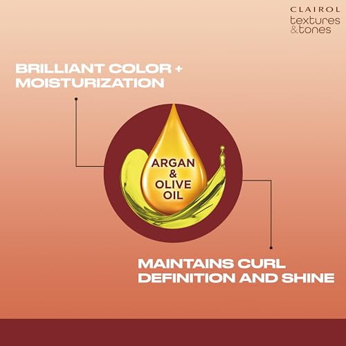 Clairol Textures & Tones Hair Dye Ammonia-Free Permanent Hair Color Creme, 6R Ruby Rage