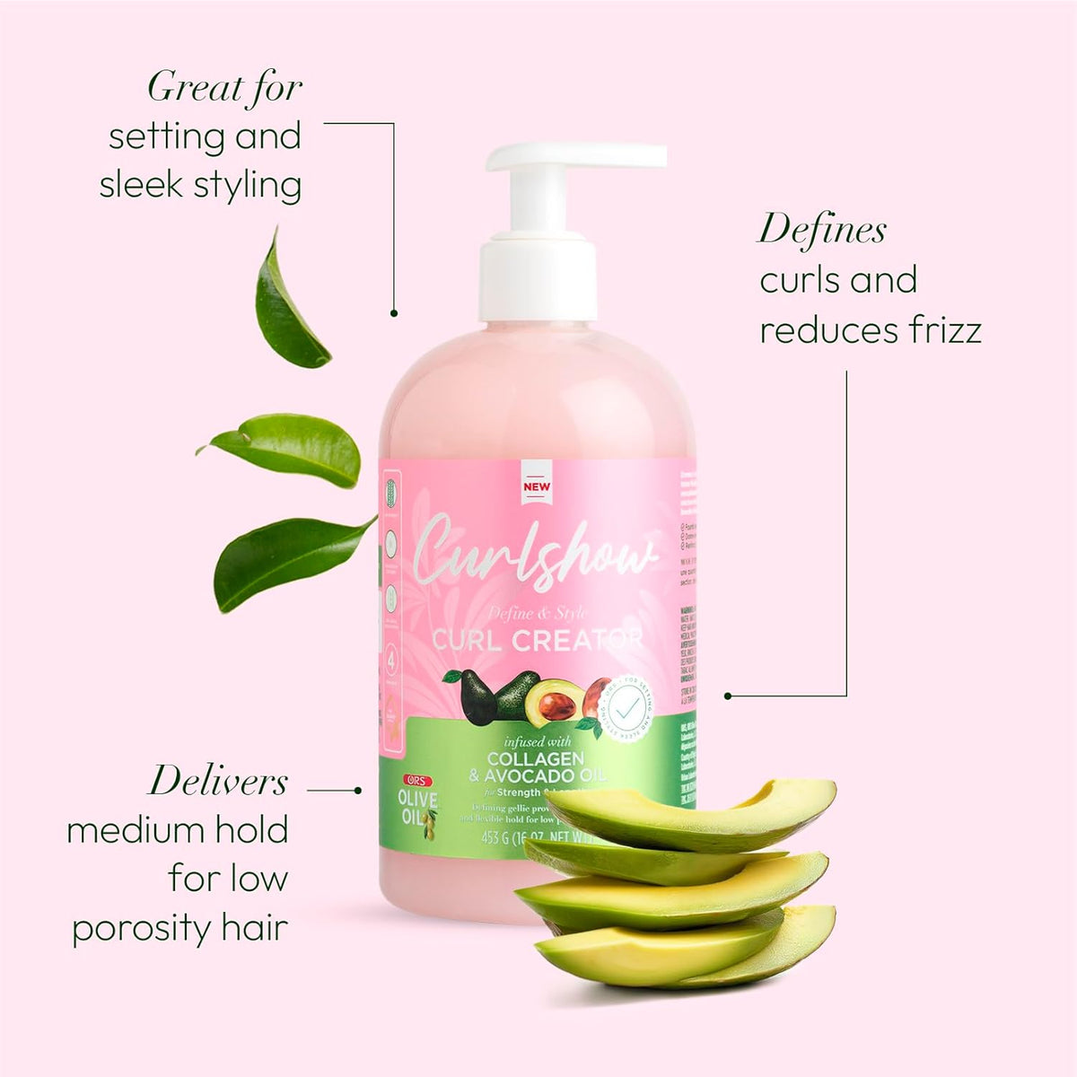 ORS Olive Oil Curlshow Curl Creator for Strength & Length 16oz
