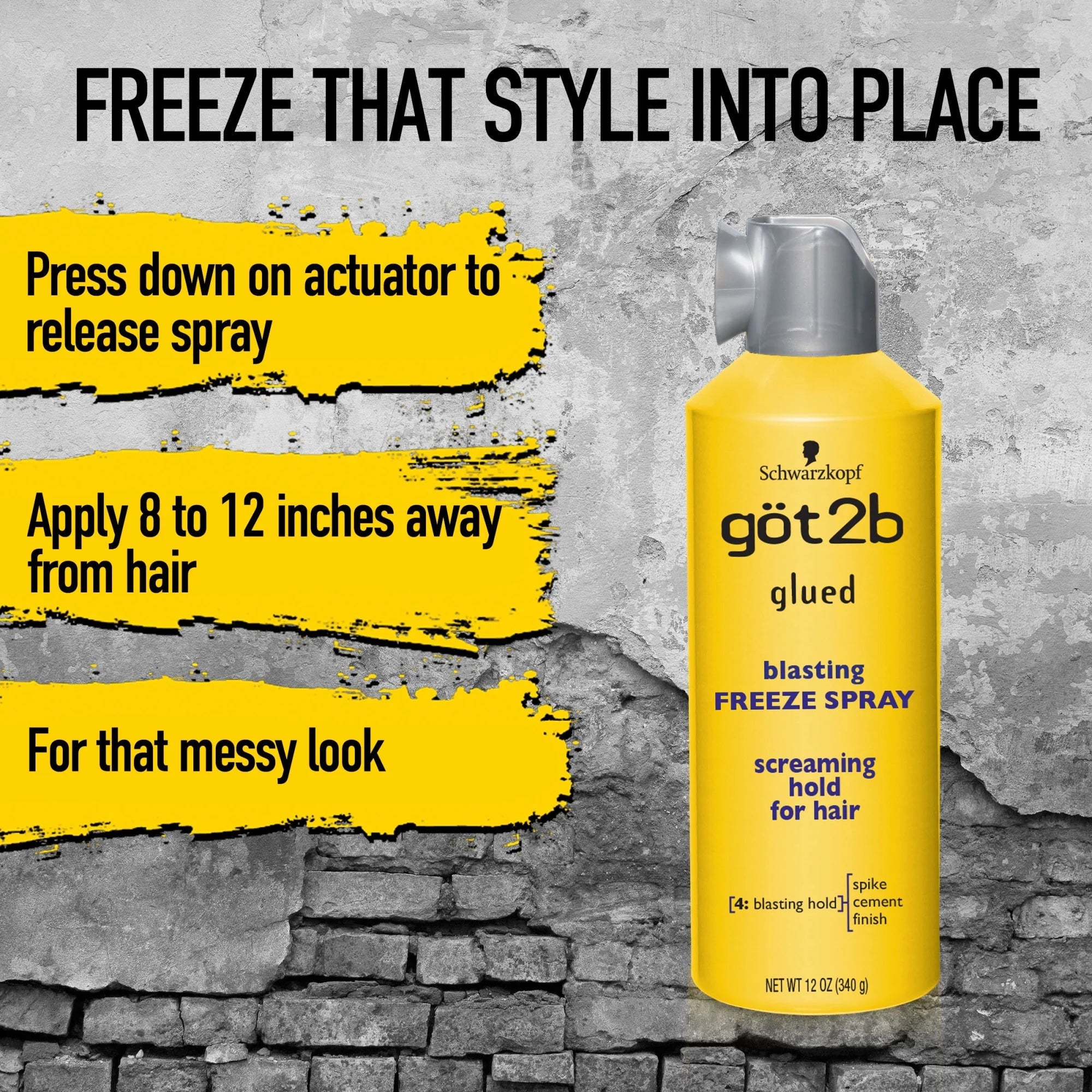 Got2B Glued Blasting Freeze Spray- Screaming Hold for Hair