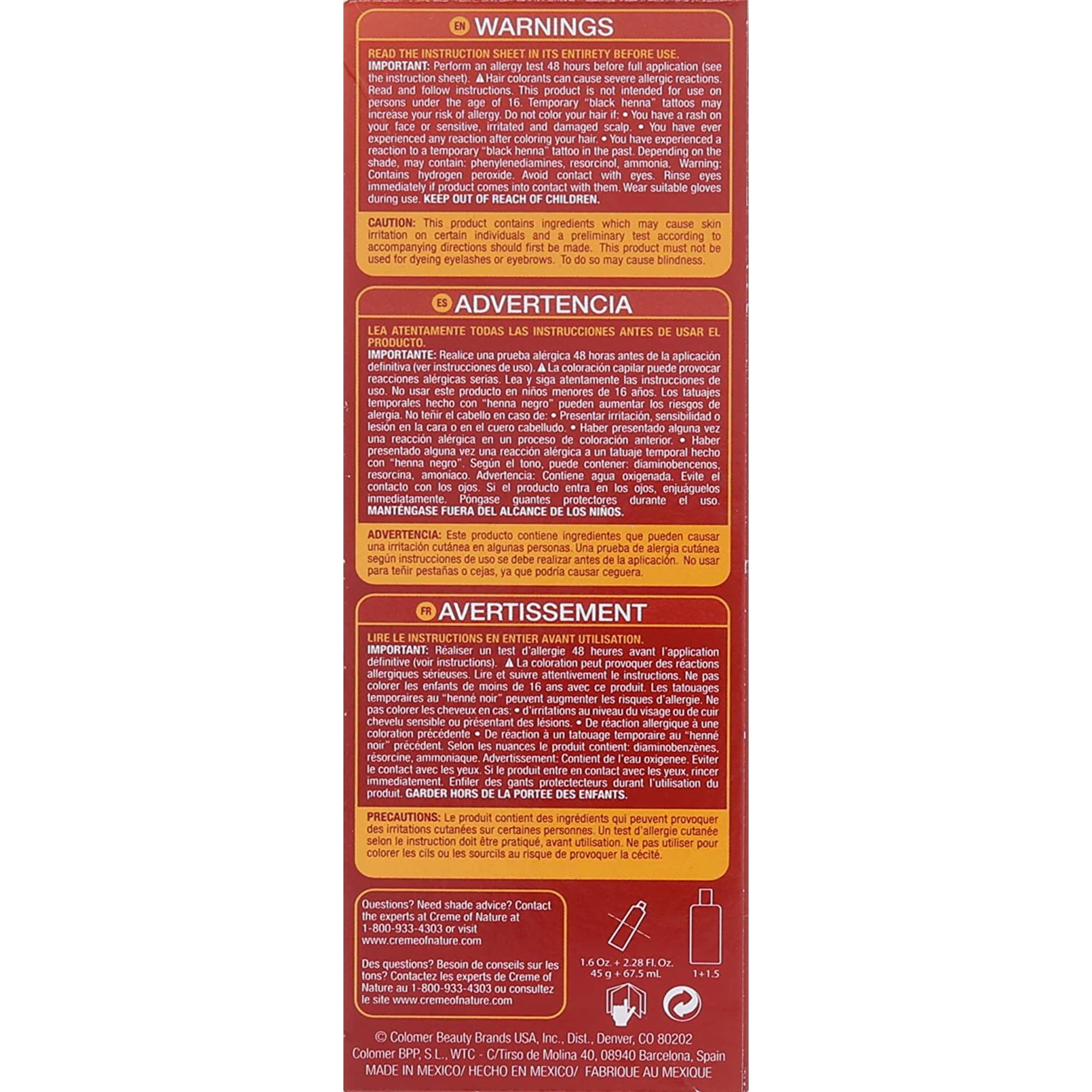 Creme of Nature Exotic Shine Permanent Hair Color -  Soft Black 3.0