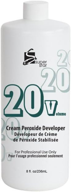 Super Star 20V Cream Peroxide Developer Hair Color 8oz