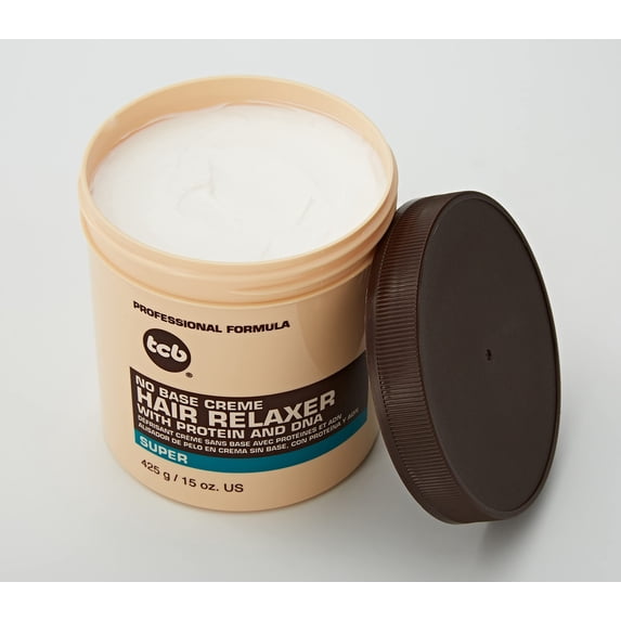 TCB No Base Creme Hair Relaxer with Protein and DNA Super 15oz