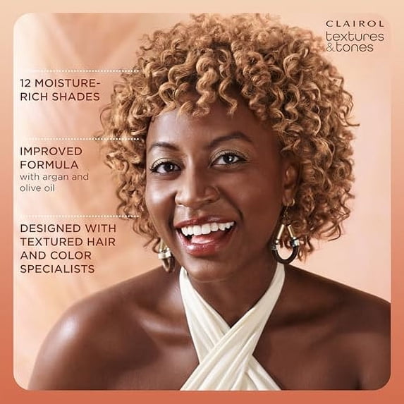 Clairol Textures & Tones Hair Dye Ammonia-Free Permanent Hair Color Creme, 6R Ruby Rage