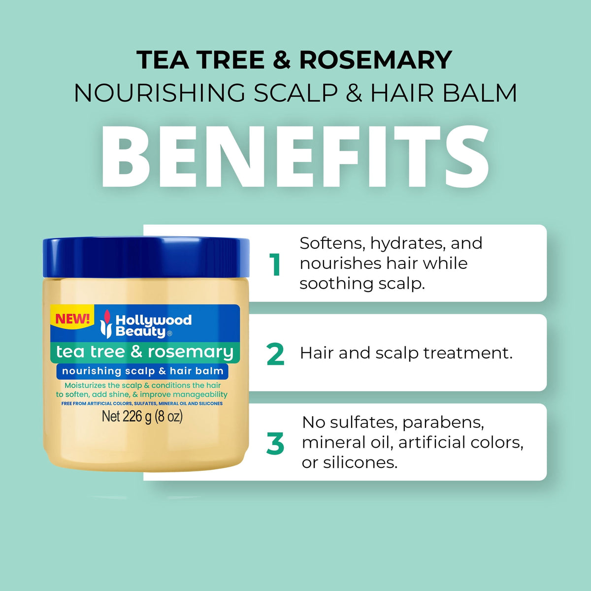 Hollywood Beauty Rosemary & Tea Tree Nourishing Scalp & Hair Balm