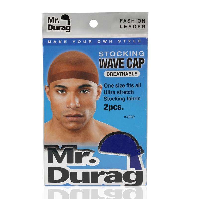 Mr. Durag Stocking Wave Cap 2Pc Asst Color