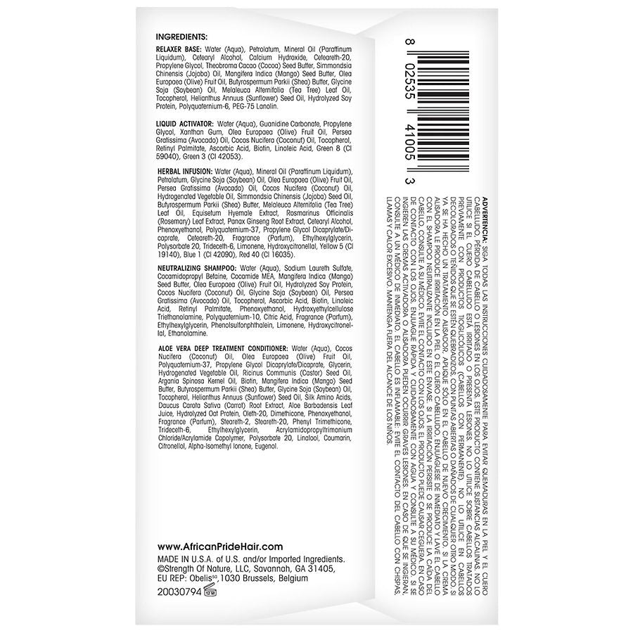 African Pride Olive Miracle Regular Deep Conditioning Anti-Breakage No-Lye Relaxer, 1.0 set
