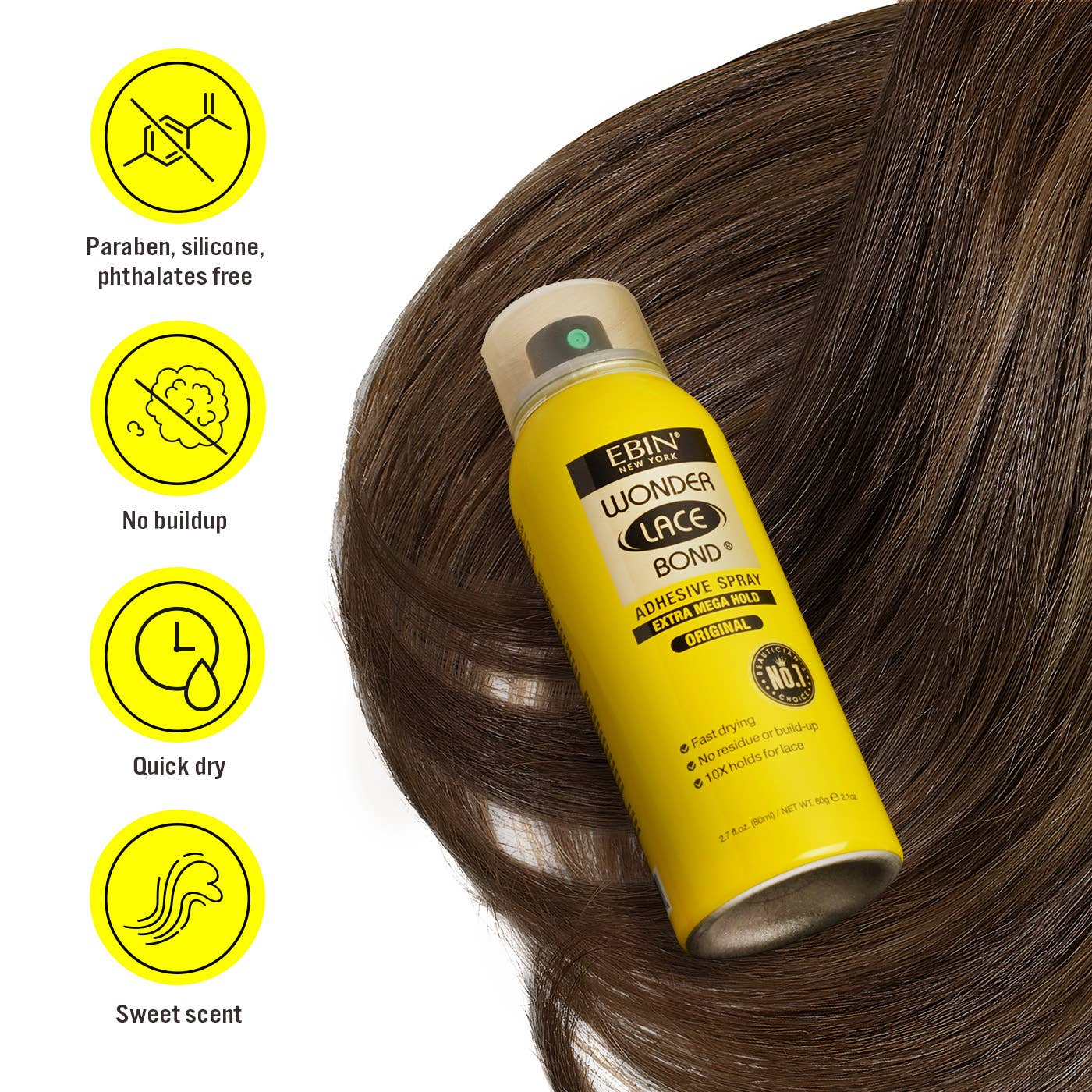 Wonder Lace Bond Wig Adhesive Spray - Extra Mega Hold: 420ml