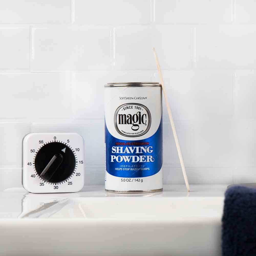 Magic Shaving Powder Blue Regular Strength, 5oz