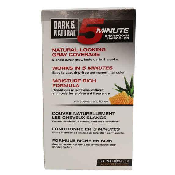 Dark & Natural Permanent Haircolor, 5 Minute, Jet Black