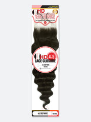 4X5 HD Swiss Lace Closure Deep Wave