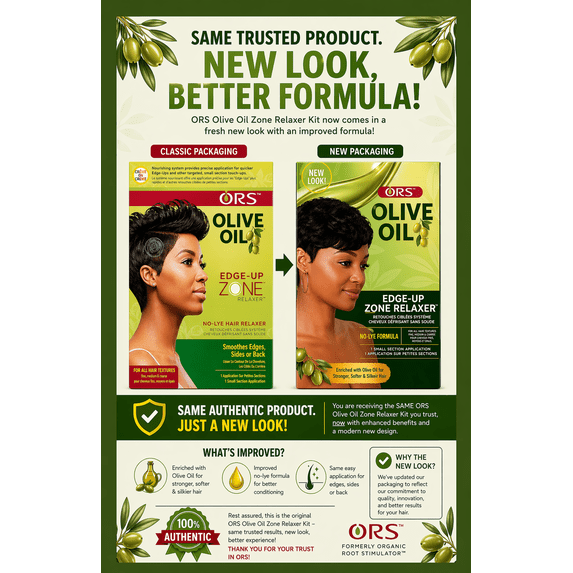ORS Olive Oil EDGE-UP Zone Relaxer Kit No-lye Formula