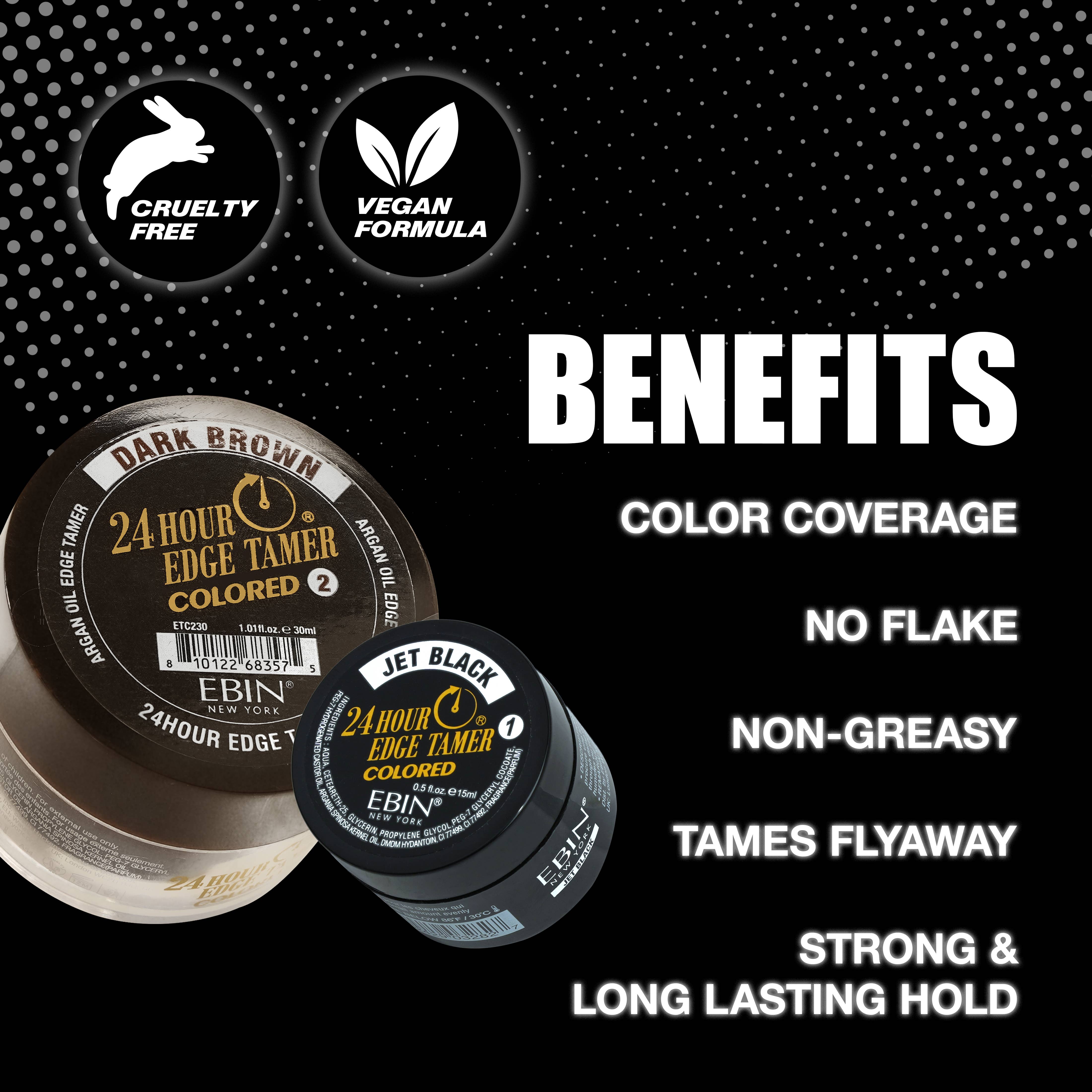 24 Hour Colored Edge Tamer - Jet Black: 1.01oz
