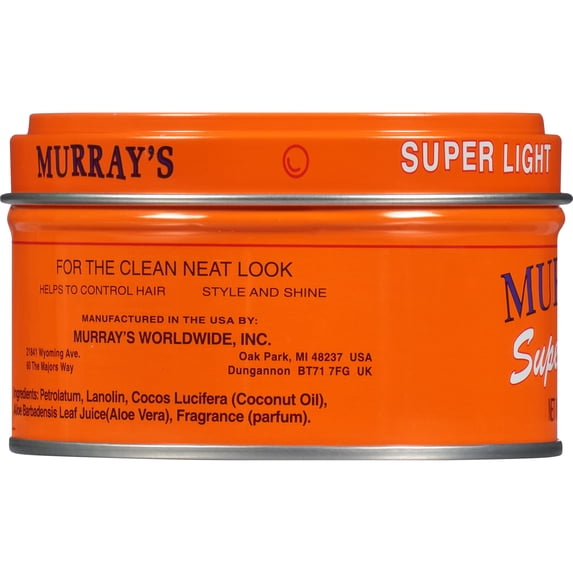 Murray's Super Light Hair Dressing and Pomade for Control, Style and Shine, 3oz