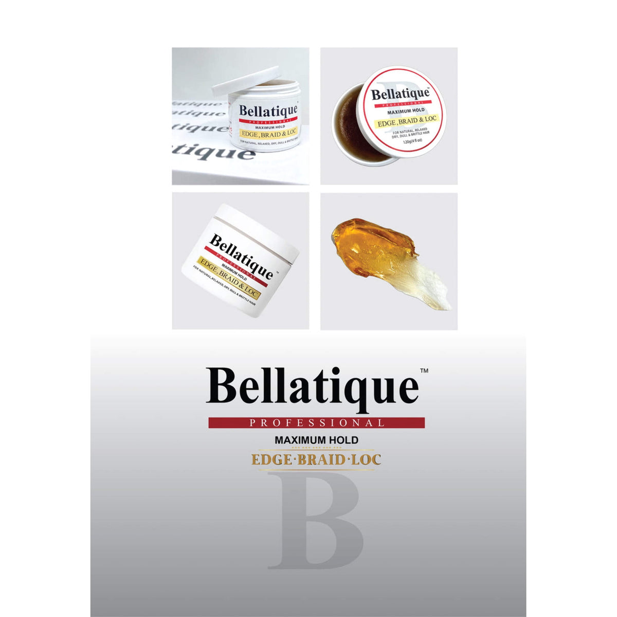 Bellatique Braiding Gel, 8.8oz