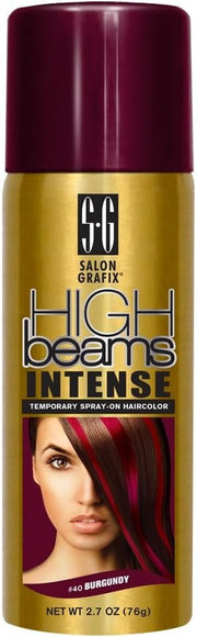 High Beams Temporary Spray On Hair Color Thickener, Burgundy, 2.7oz