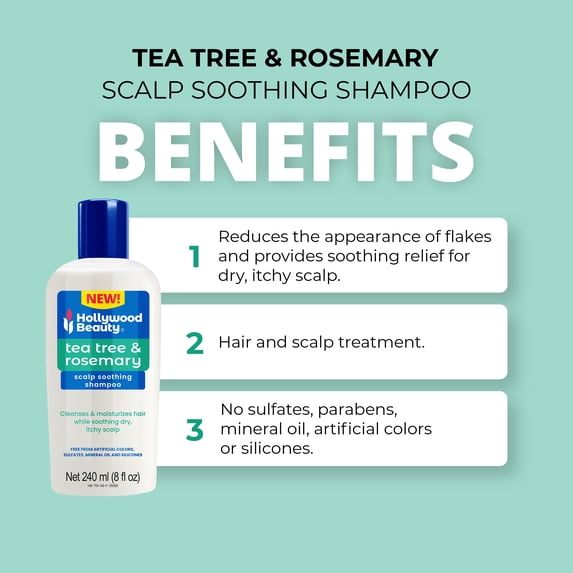 Hollywood Beauty Rosemary & Tea Tree Tree Scalp Soothing Shampoo