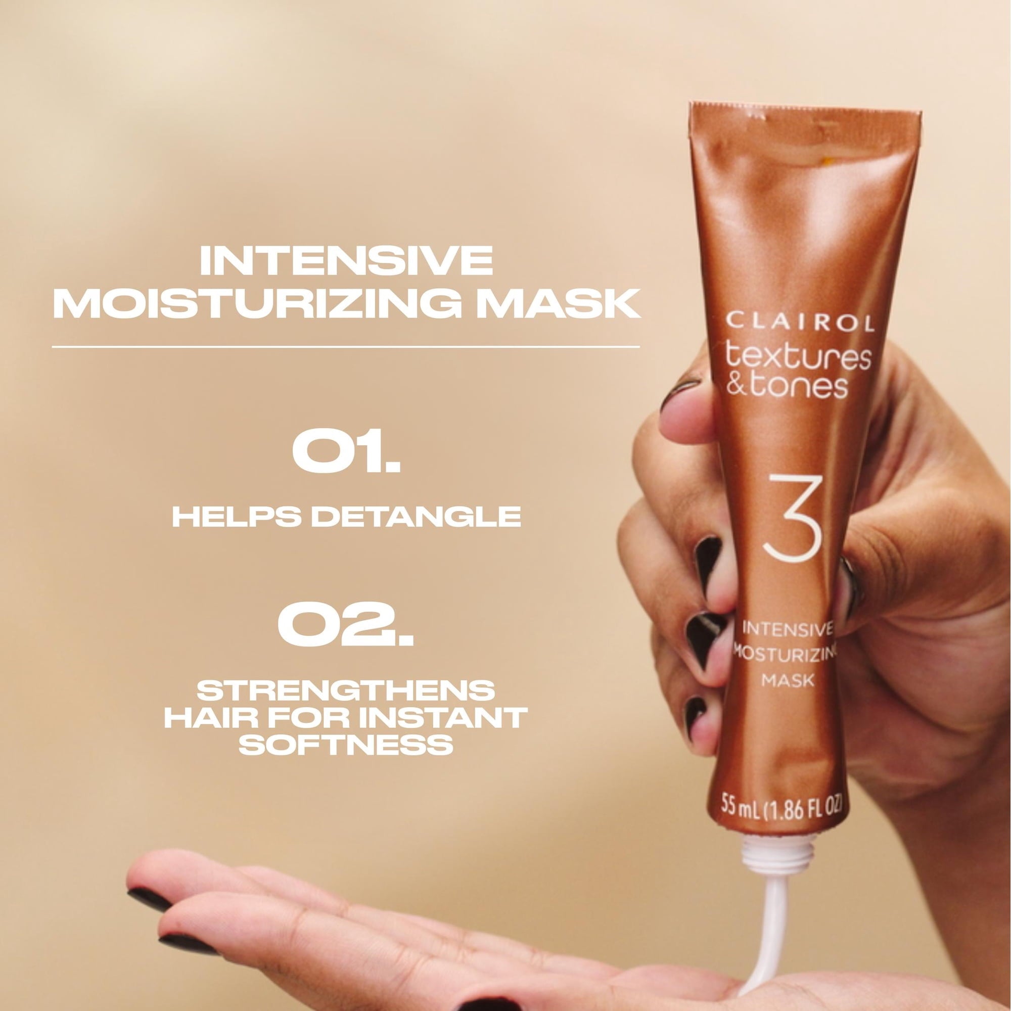 Clairol Textures & Tones Hair Dye Ammonia-Free Permanent Hair Color Creme, 6G Honey Blonde, 1 Application