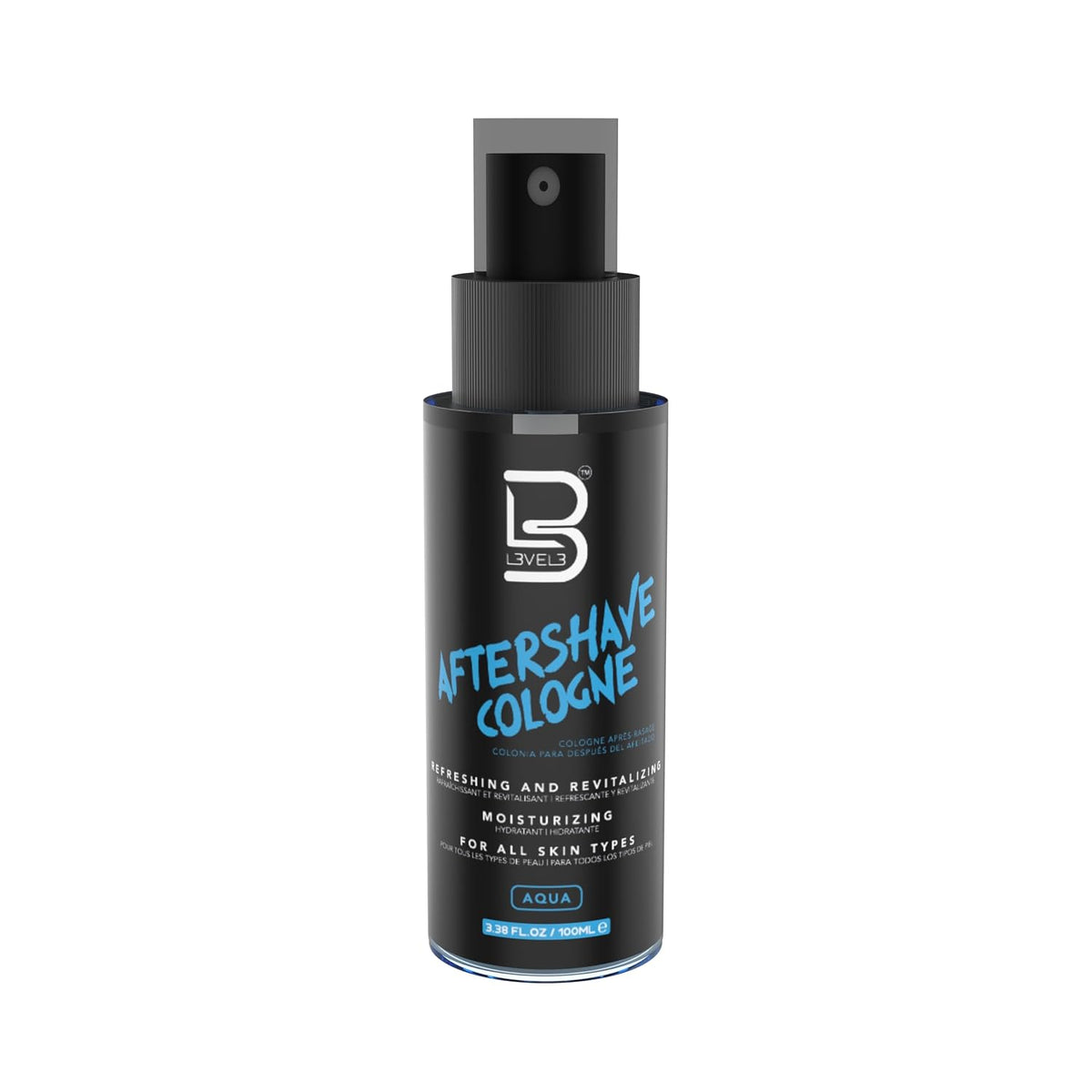 L3 Level 3 After Shave Spray Cologne for Men, Aqua, 3.38oz