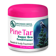 Bronner Bros Pine Tar Super Gro Conditioning Temple & Scalp Treatment for Dandruff, 6oz