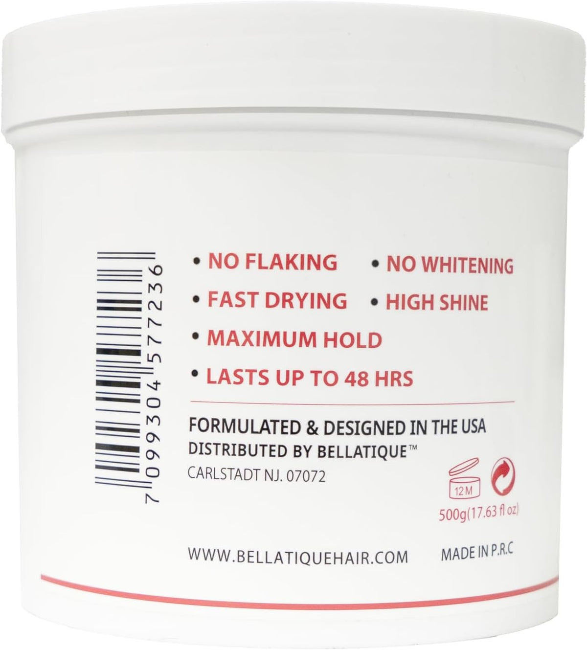 BELLATIQUE Professional Braiding Gel Maximum Hold Gel 17.63oz