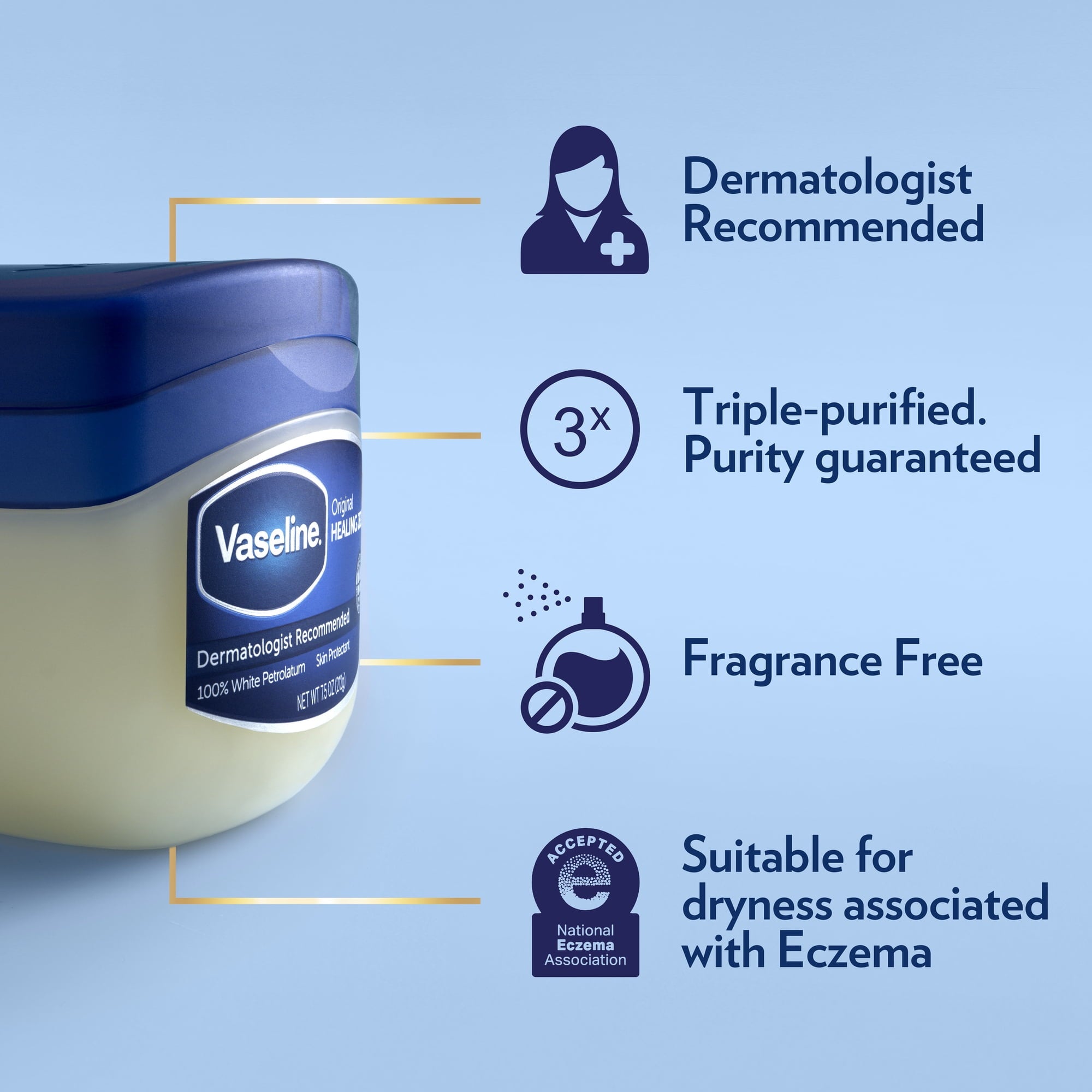 Vaseline Healing Jelly Original - 1.75oz