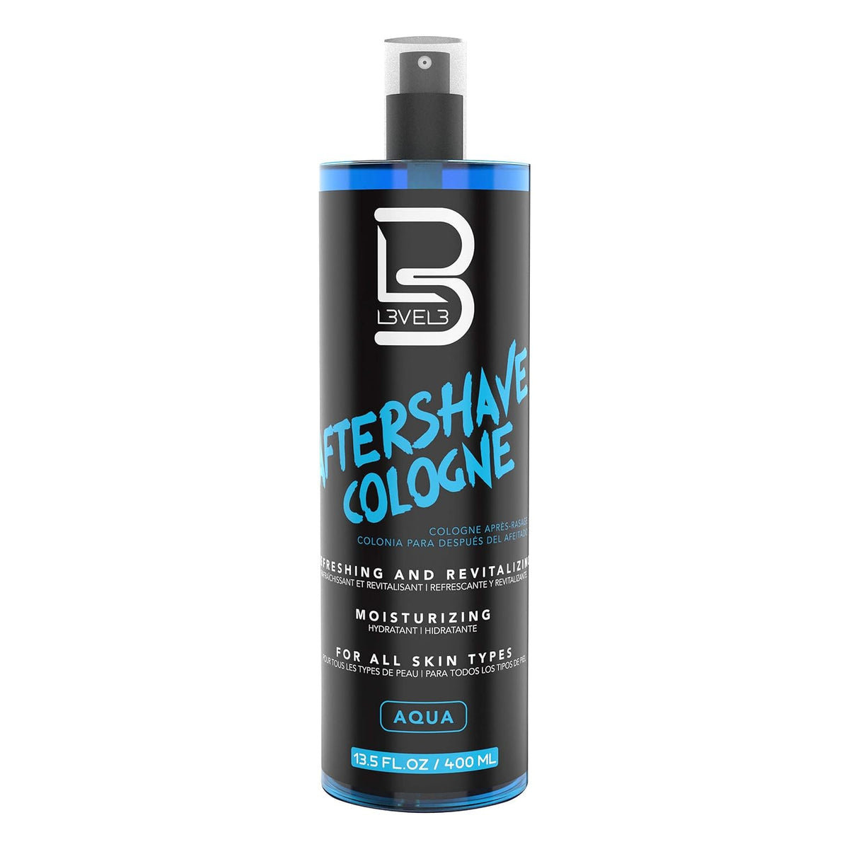 L3 Level 3 Aftershave Cologne Spray for Men, Aqua, 13.5oz