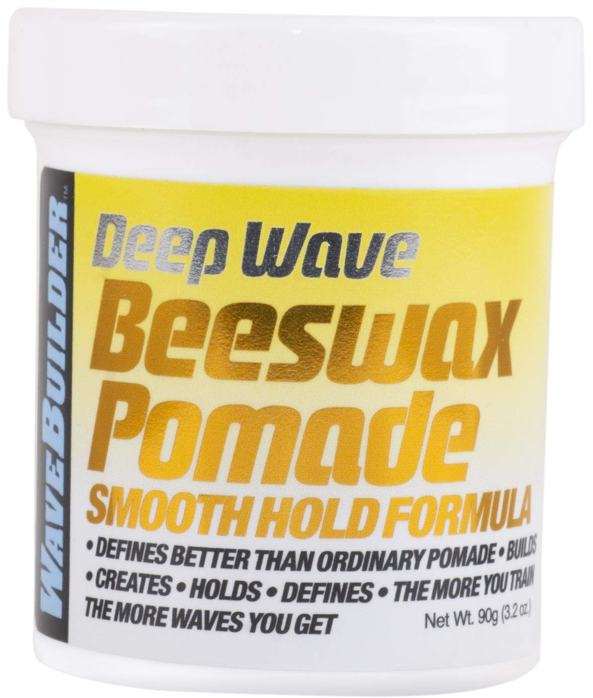 Wavebuilder Deep Wave Beeswax Pomade Smooth Hold Formula 3oz