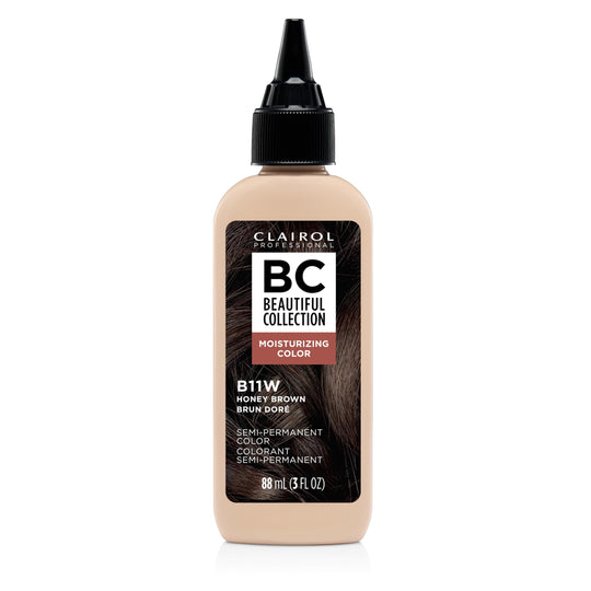 Clairol Beautiful Collection Advanced Gray Solution Hair Color, B11W Honey Brown, 3oz