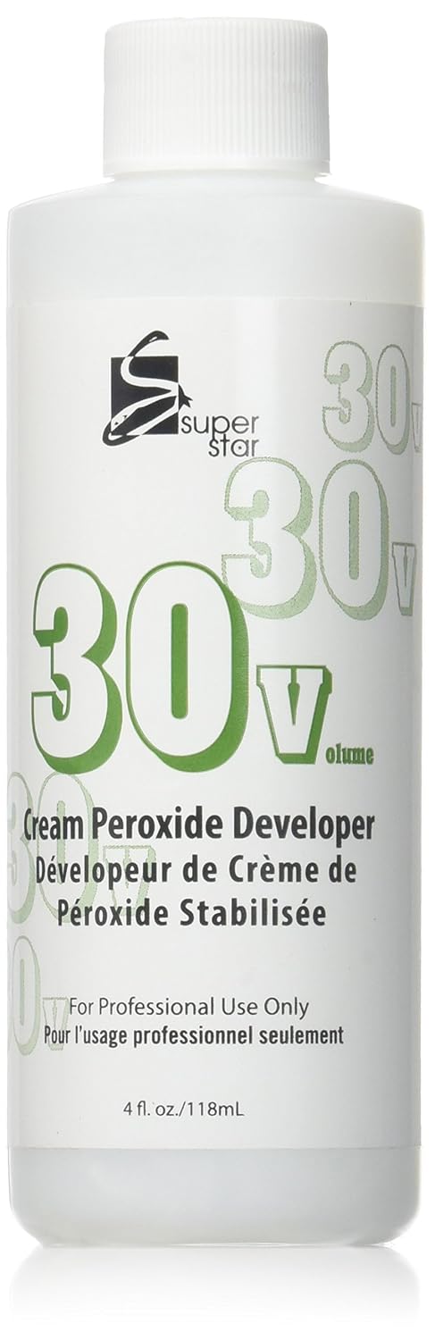 Super Star 30V Cream Peroxide Developer Hair Color 4oz
