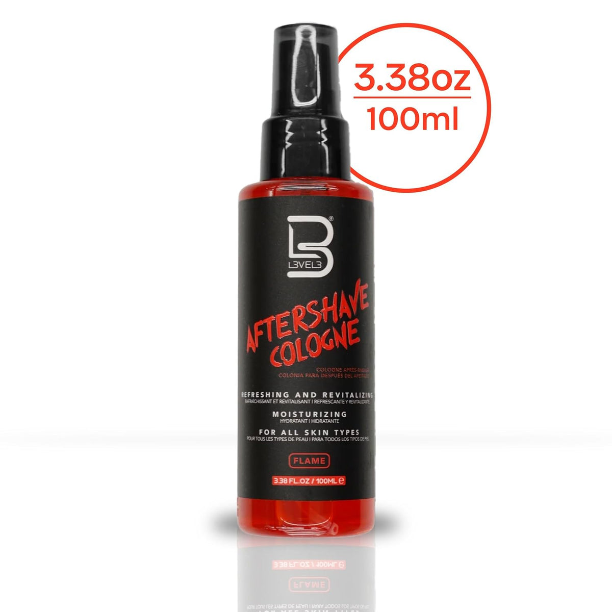 L3 Level 3 After Shave Spray Cologne for Men, Softens Skin, 3.38oz