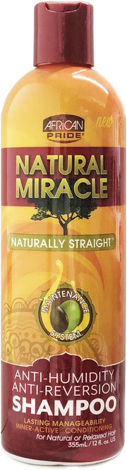 African Pride Natural Miracle Anti-reversion Shampoo, 12oz