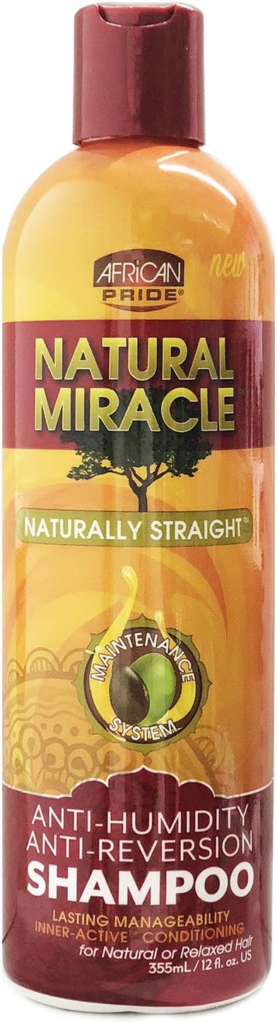 African Pride Natural Miracle Anti-reversion Shampoo, 12oz