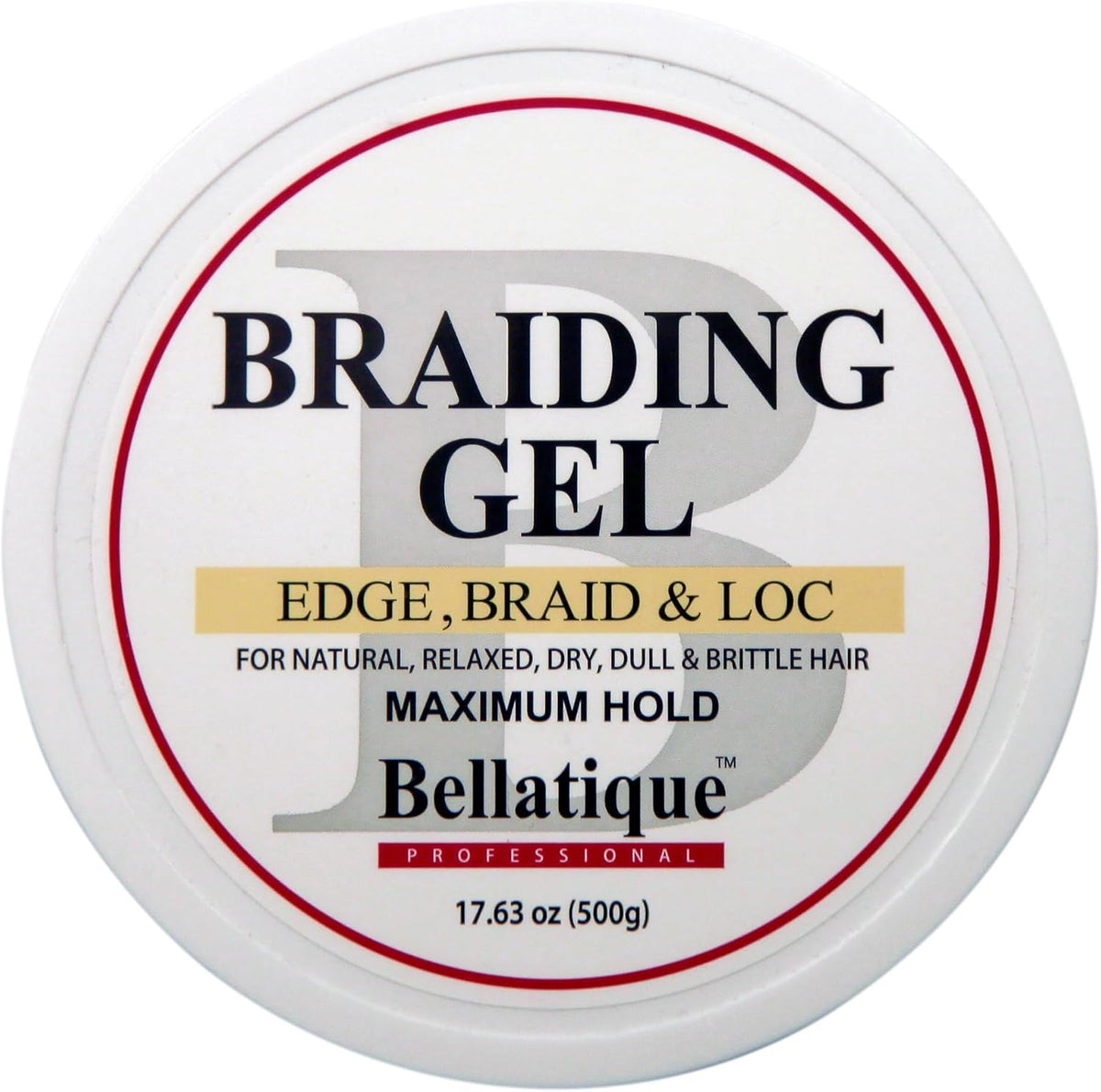 BELLATIQUE Professional Braiding Gel Maximum Hold Gel 17.63oz