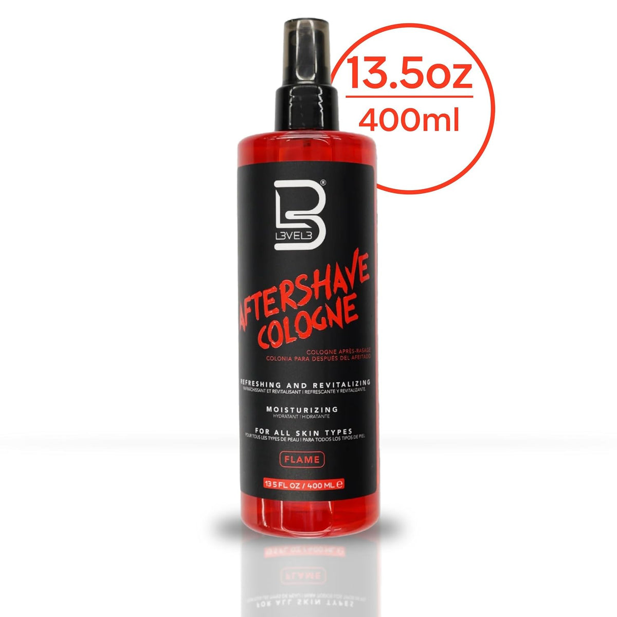L3 Level 3 After Shave Spray Cologne for Men, Moisturizing Formula 13.5oz