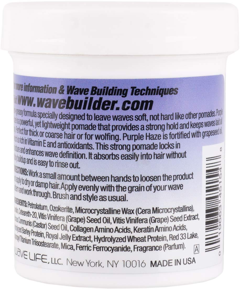 Wavebuilder Deep Wave Purple Haze Ultra Hold Pomade, 3oz