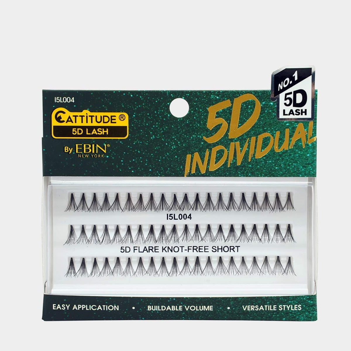 Cattitude 5D Individual Lash- Short Knot-Free EyeLashes I5L004