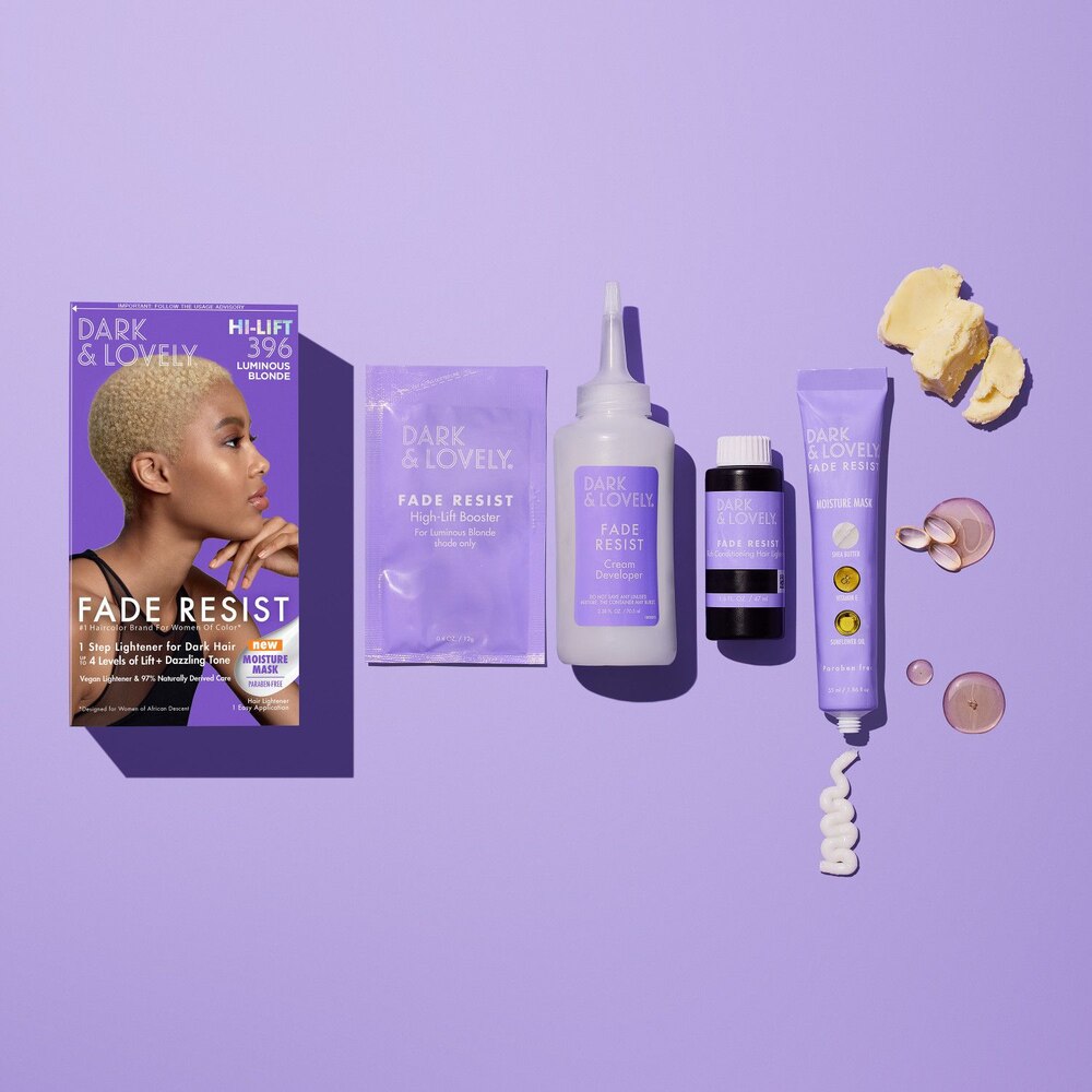 Dark & Lovely Fade Resist Permanent Hair Color, 396 Luminous Blonde
