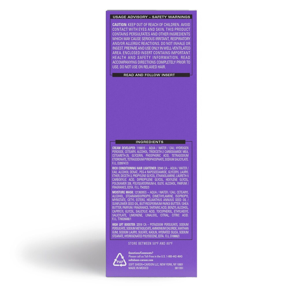 Dark & Lovely Fade Resist Permanent Hair Color, 396 Luminous Blonde