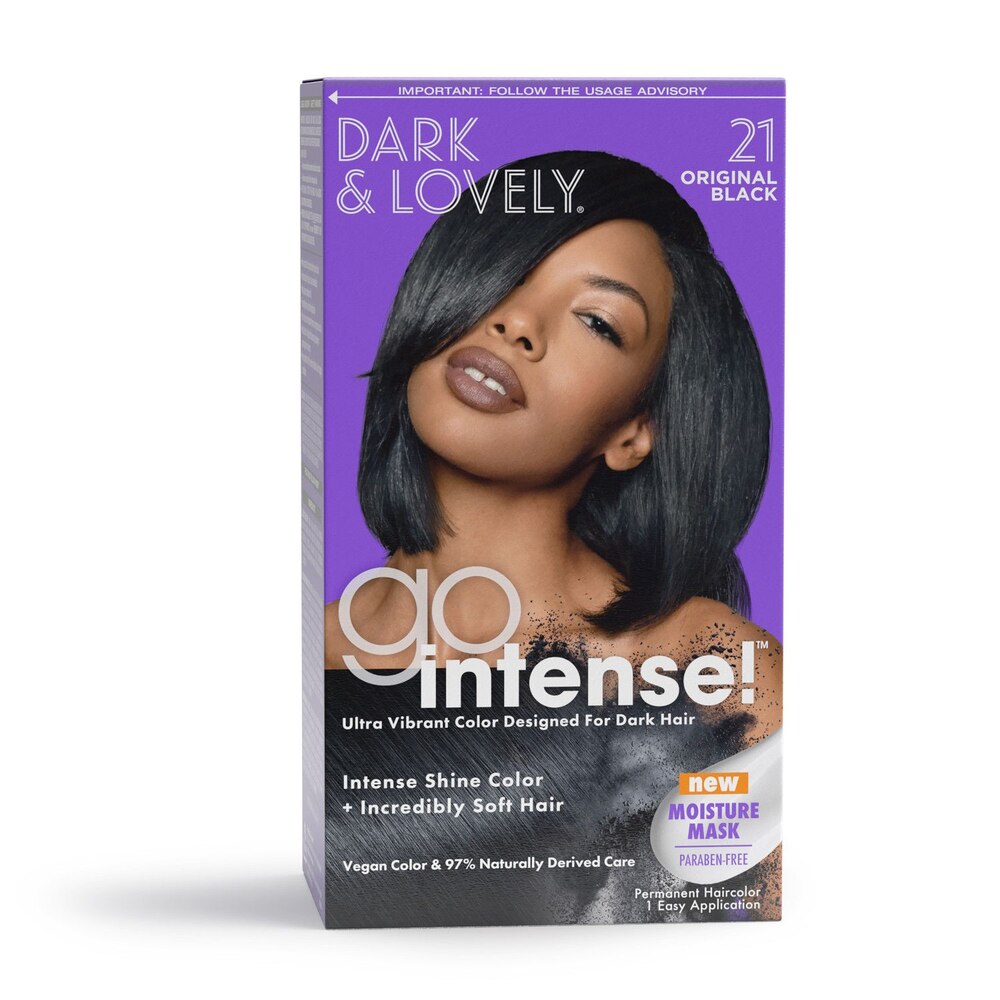 Dark & Lovely Ultra Vibrant Permanent Hair Color, 21 Original Black