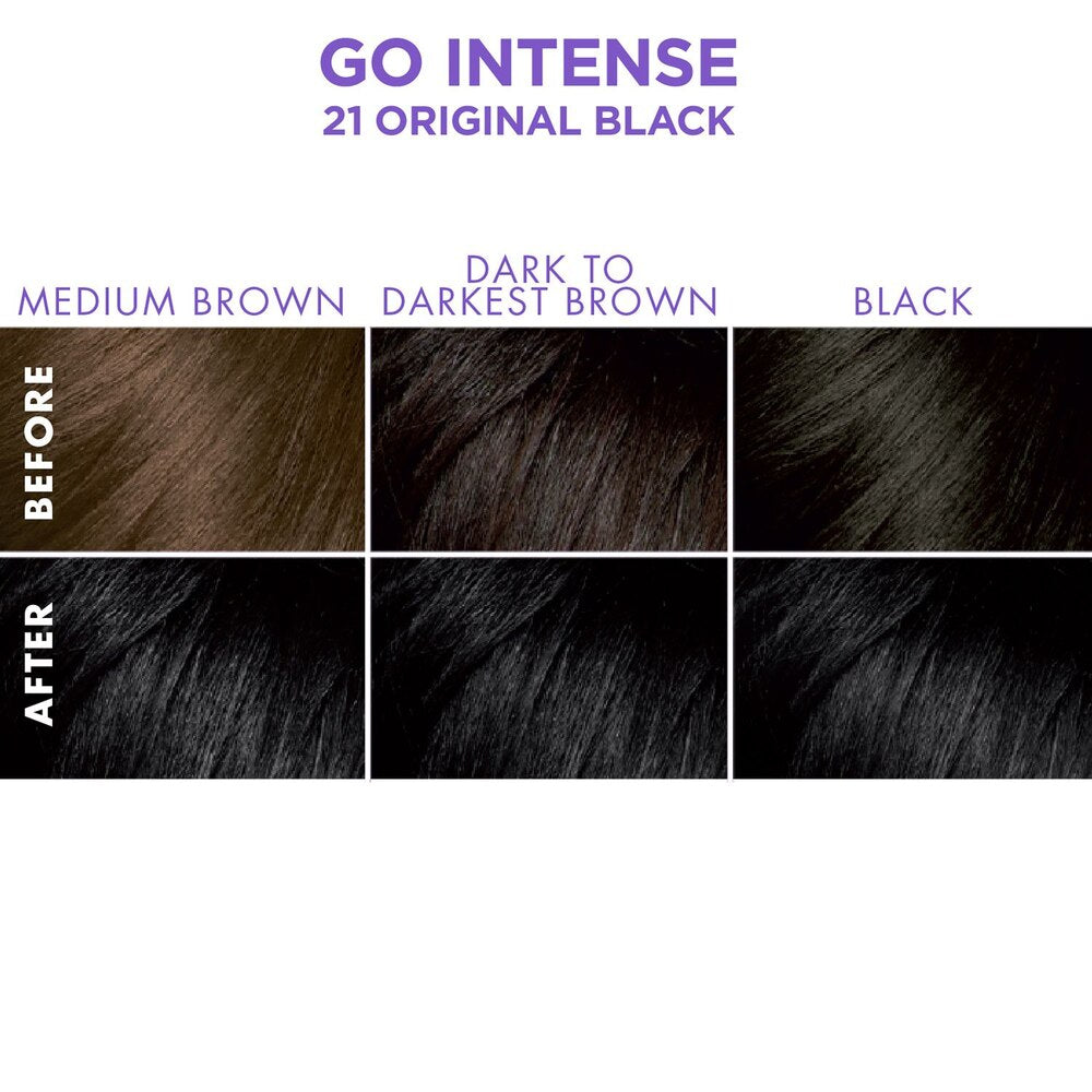 Dark & Lovely Ultra Vibrant Permanent Hair Color, 21 Original Black