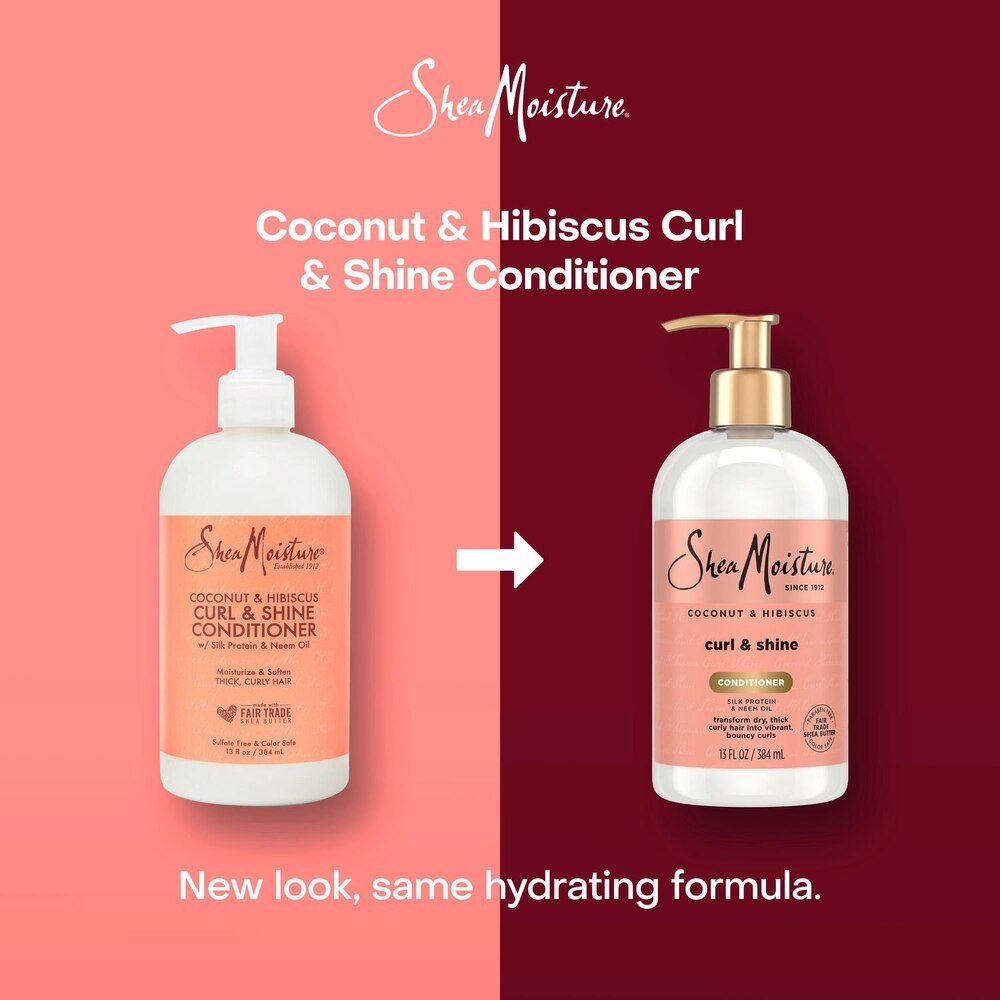 SheaMoisture Coconut & Hibiscus Curl & Shine Conditioner, 13oz