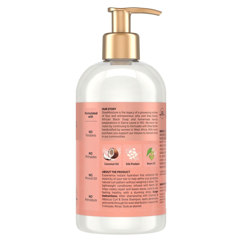 SheaMoisture Coconut & Hibiscus Curl & Shine Conditioner, 13oz