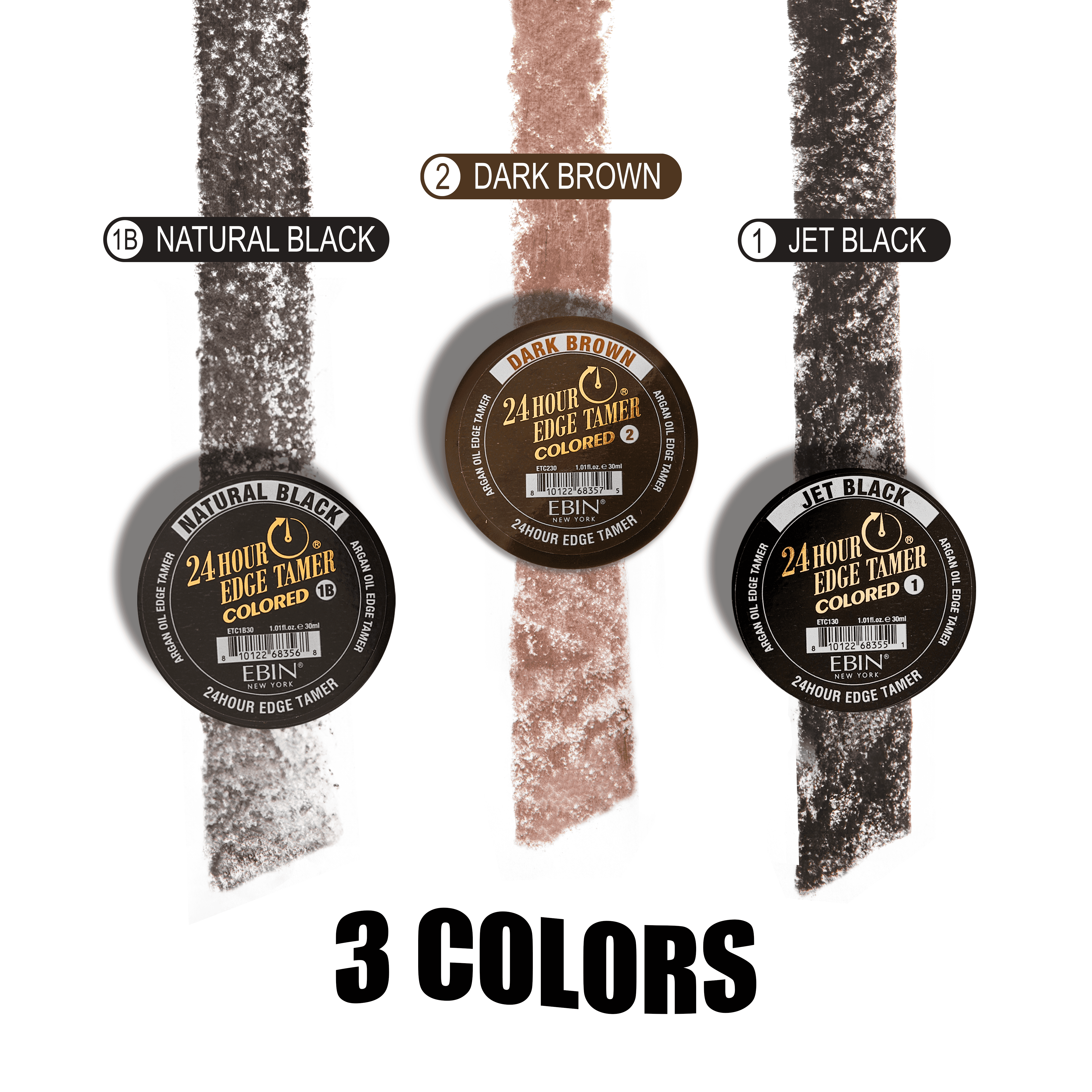 24 Hour Colored Edge Tamer - Dark Brown: 1.01oz
