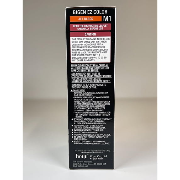 Bigen EZ Color Permanent Hair Color for Men Jet Black Kit, 1 Ea