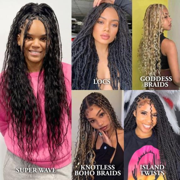 Human Hair Braids Que Milkyway Loose Deep Bulk 18"