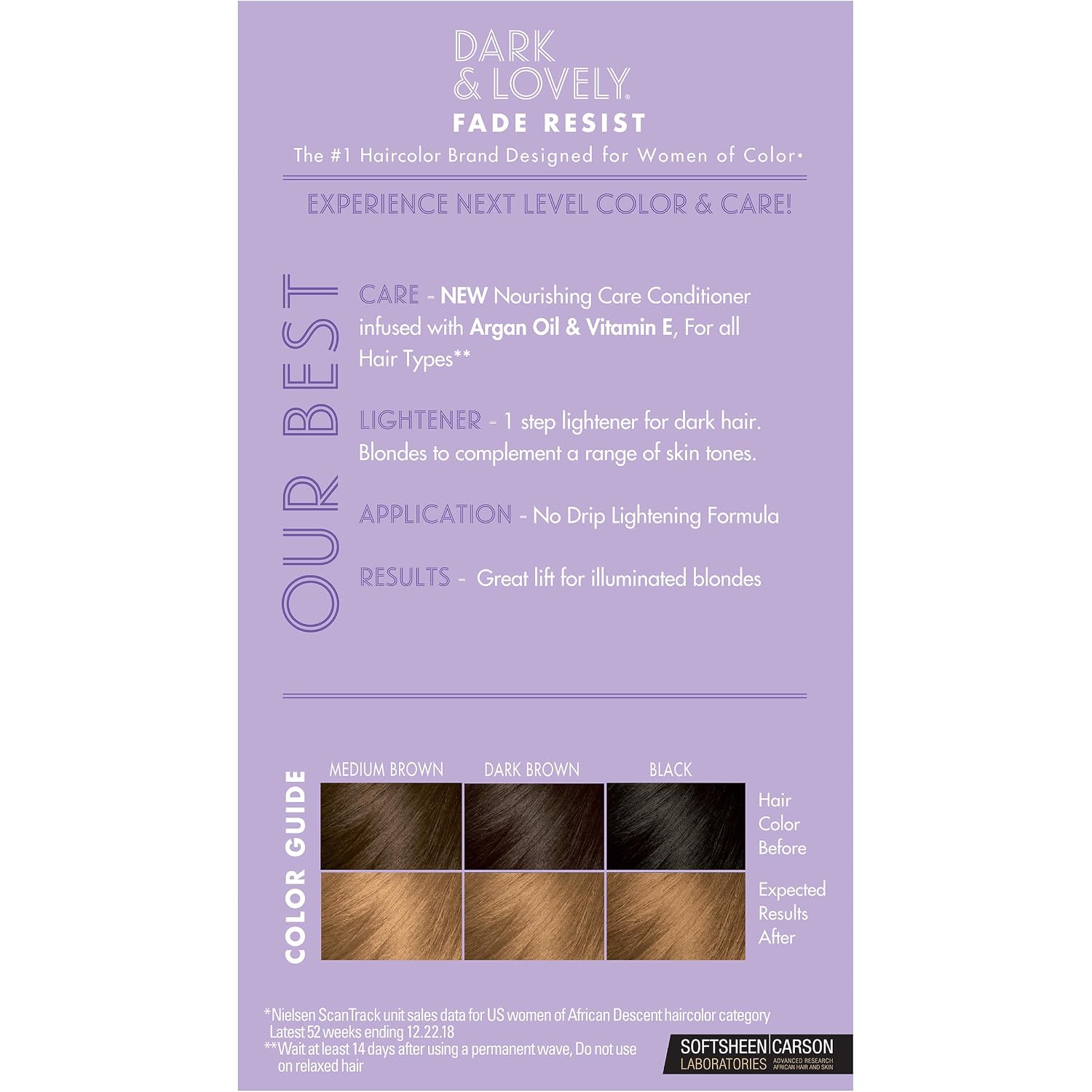 Dark & Lovely Fade Resist Permanent Hair Color, 384 Light Golden Blonde