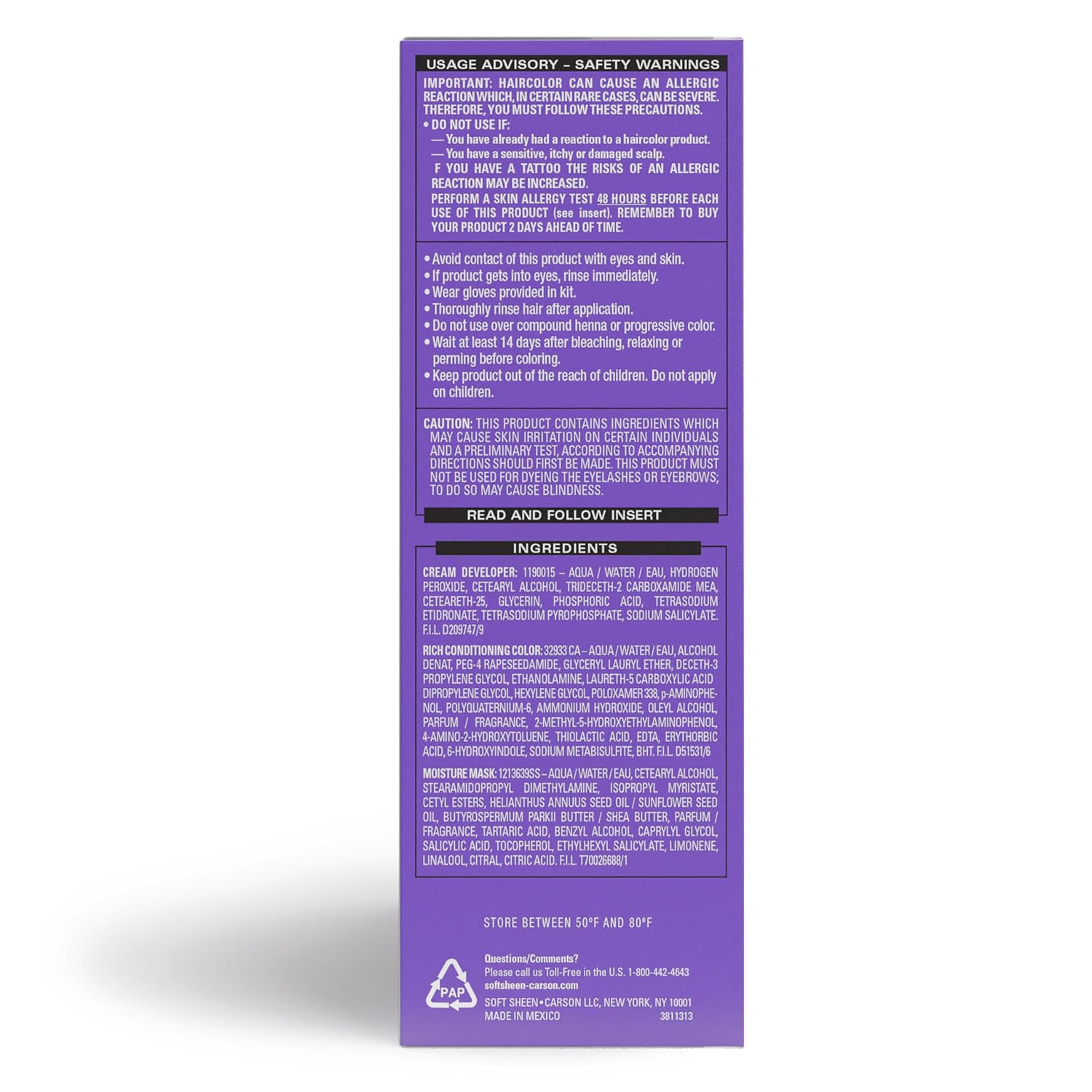 Dark & Lovely Fade Resist Permanent Hair Color, 376 Red Hot Rhythm