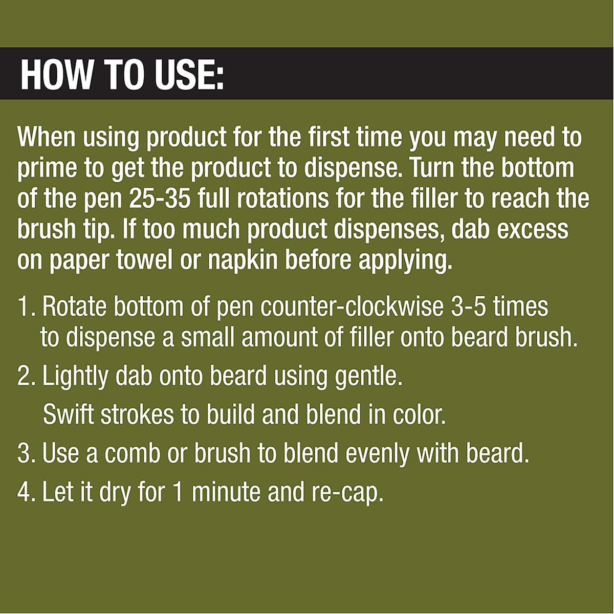 SoftSheen Carson Magic Grooming Beard Filler Pencil Brush for Men, 0.05oz