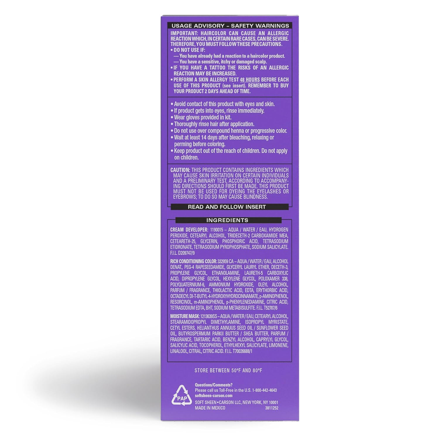 Dark & Lovely Fade Resist Permanent Hair Color, 378 Honey Blonde